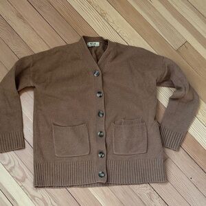 Madewell Tan Cashmere Sweater